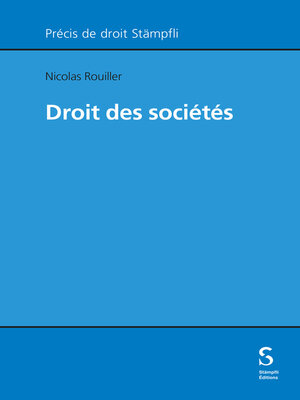 cover image of Droit des sociétés